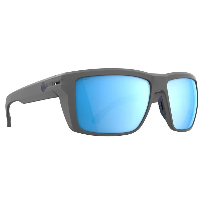 Spy Overhaul XL ANSI Men’s Sunglasses – Matte Grey/Happy Boost Ice Blue Mirror Polarized