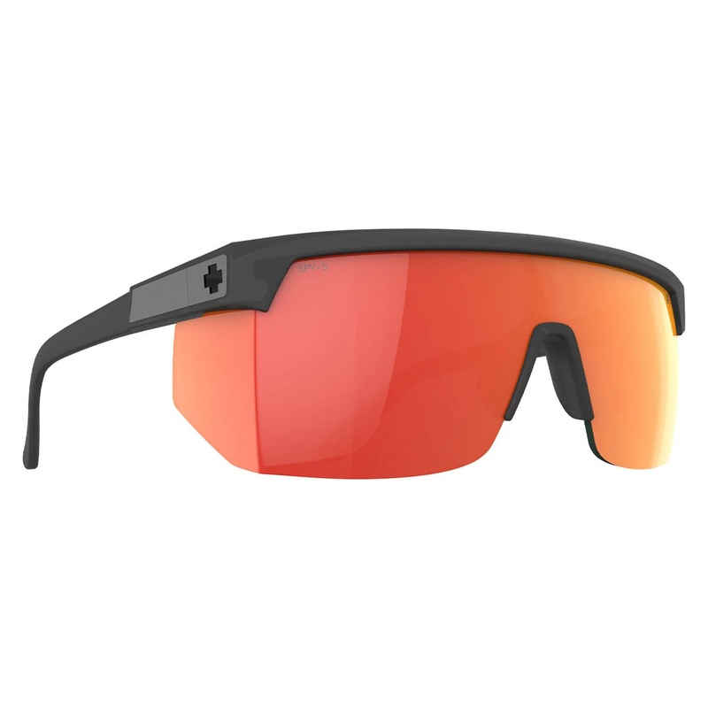 Spy Super Flynn Men’s Sunglasses – ANSI Translucent Matte Black/Happy Gray Green Orange Mirror