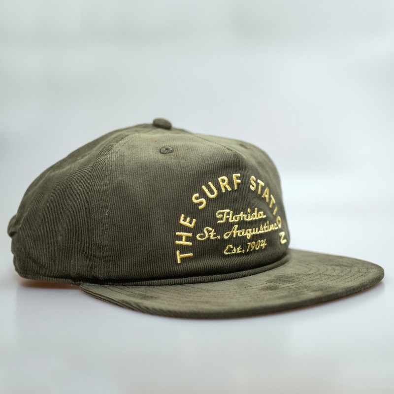 Surf Station Arch Men’s Corduroy Hat – Olive