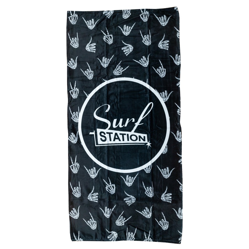 Surf Station Oingo Beach Towel – Black