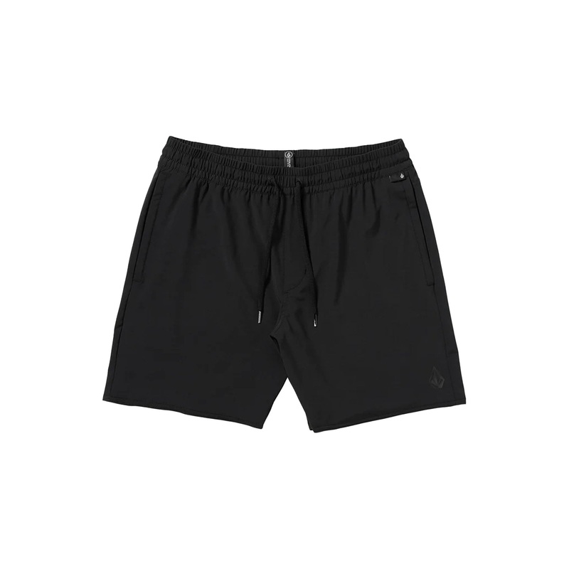 Volcom Nomoly Elastic Waist 18″ Men’s Walkshorts – Black