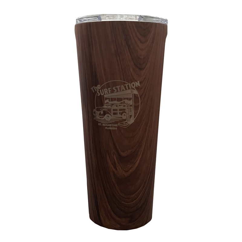 Corkcicle x Surf Station 24oz Tumbler – Walnut Wood
