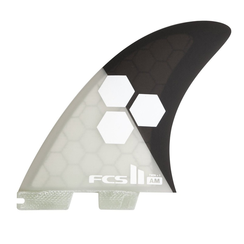 FCS II AM 2+1 Twin Surfboard Fins – Grey Charcoal