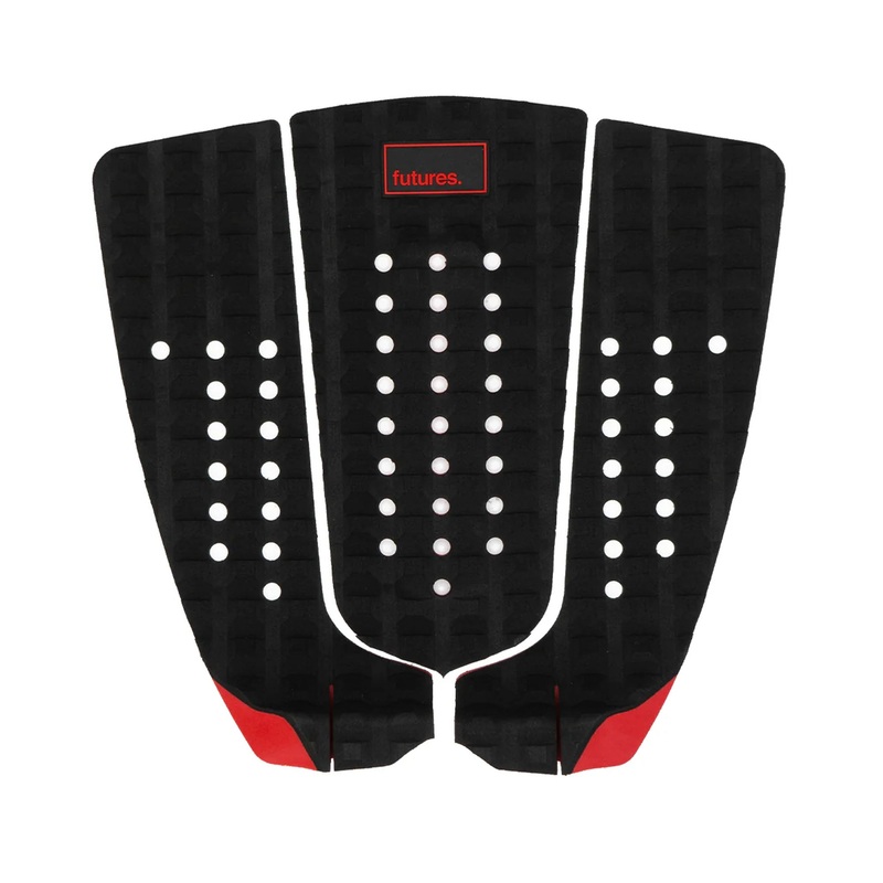 Futures Jordy Smith Signature Traction Pad – Black/Red