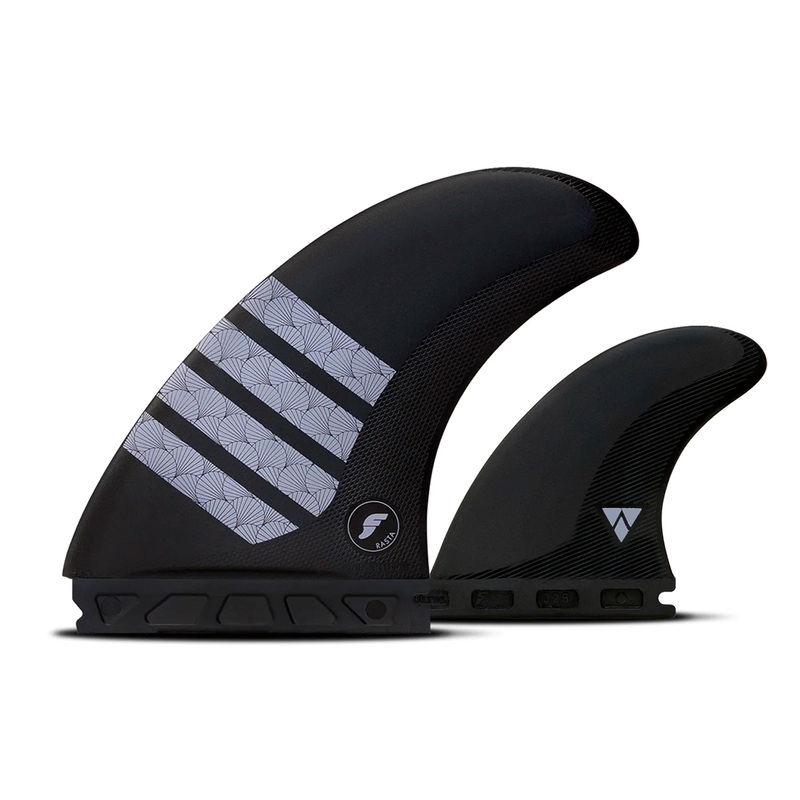 Futures Rasta Alpha Twin + 1 Fin Set – Carbon/Purple