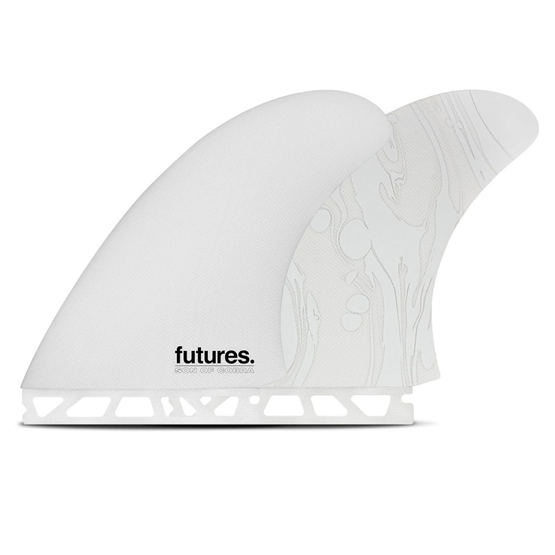Futures Son Of Cobra Twin Surfboard Fins – Grey/Marble