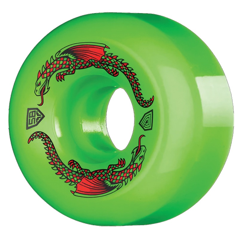 Powell Peralta DF Rat Bones II 58mm 93a Skateboard Wheels – Green