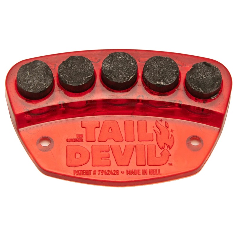 Rail Devils Tail Devil Sparking Skateboard Spark Plate – Red