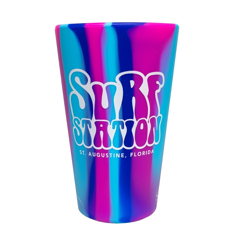 Surf Station Silipint Groovy 16oz Pint Cup – Cool Berry