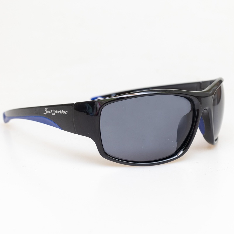 Surf Station Slopes Men’s Sunglasses – Black/Blue Polarized