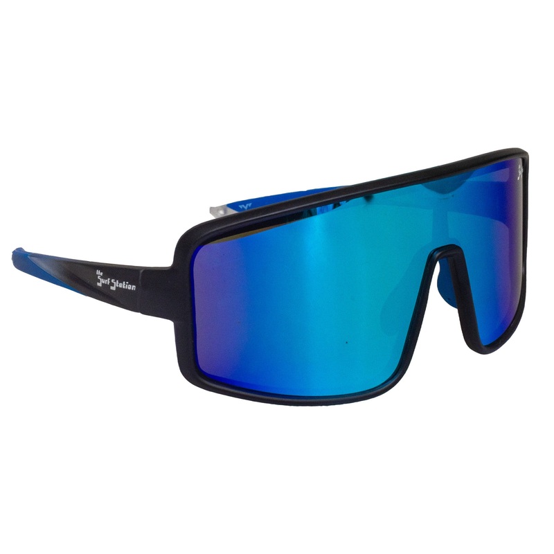 Surf Station Speedway Men’s Sunglasses – Black/Blue Polarized