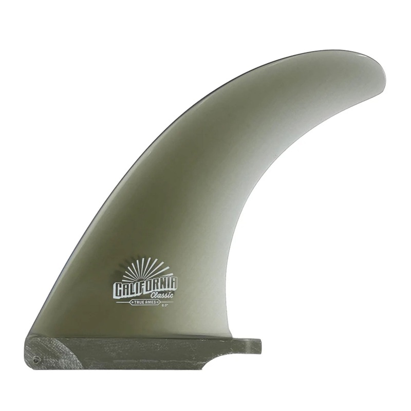 True Ames California Classic 7.5″ Longboard Fin – Smoke