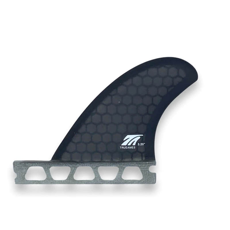 True Ames Side Bite 3.25″ Futures Fin Set – Smoke Hexcore