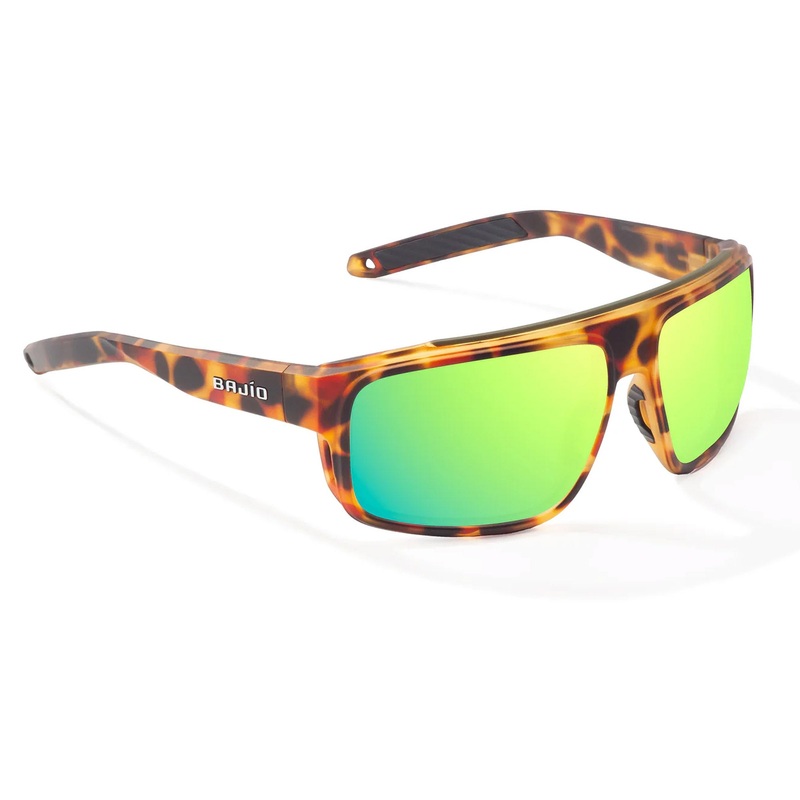 Bajio Greenland Large Men’s Sunglasses – Green Water Matte/Green Mirror Polarized