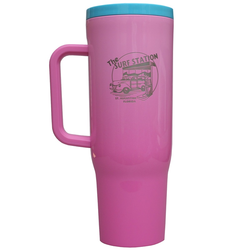Corkcicle x Surf Station Cruiser 40oz Tumbler – Pink Pop