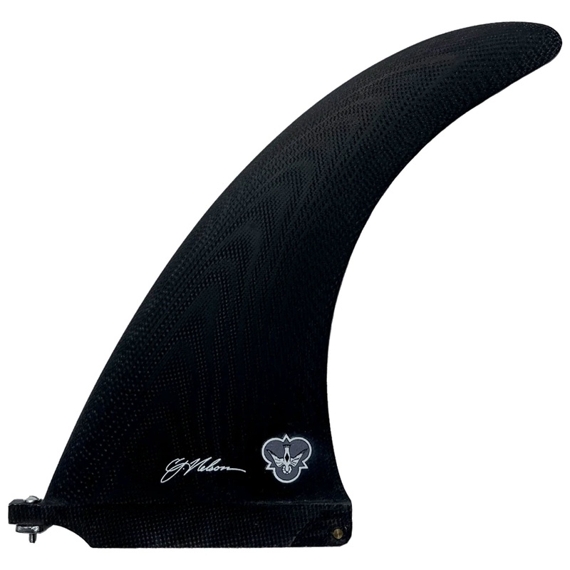 Flying Diamonds CJ Performance Center Longboard Fin – 8″/Black