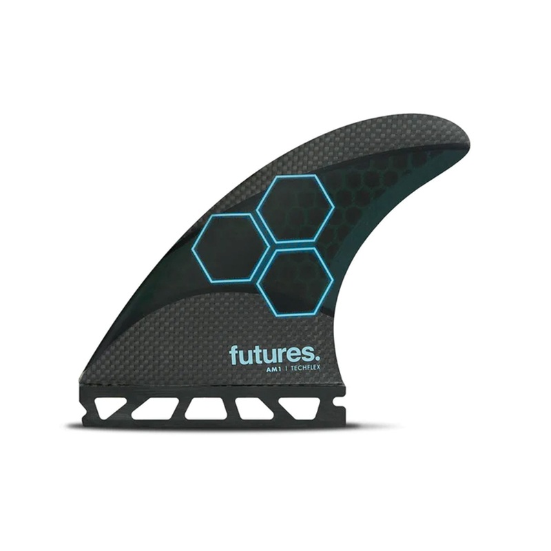 Futures AM1 Techflex Tri Surfboard Fins – Medium/Blue