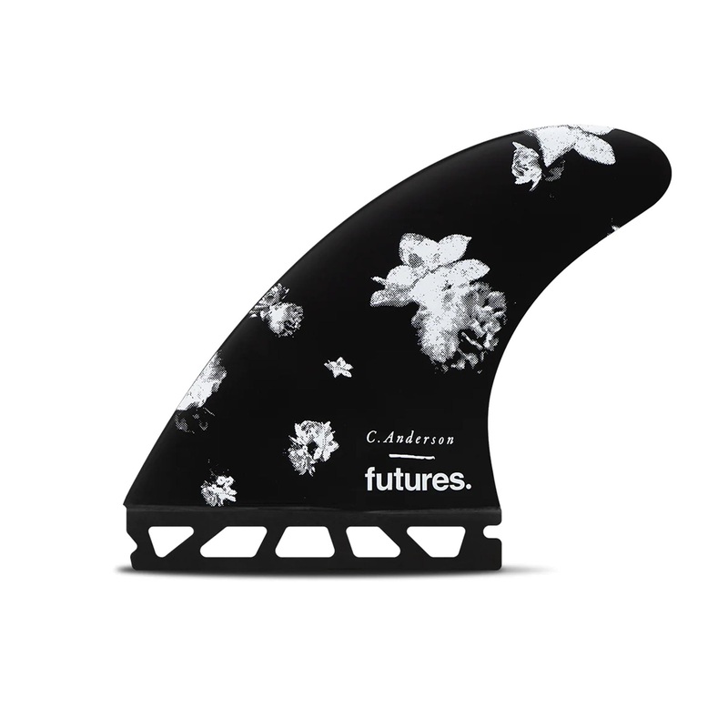Futures Ando Blackstix Tri Surfboard Fins – Large/Black