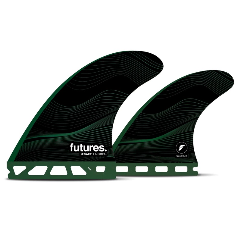 Futures F8 Honeycomb Quad Fin Set – Large/Green