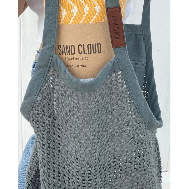 Sand Cloud Net Market Bag – Grey