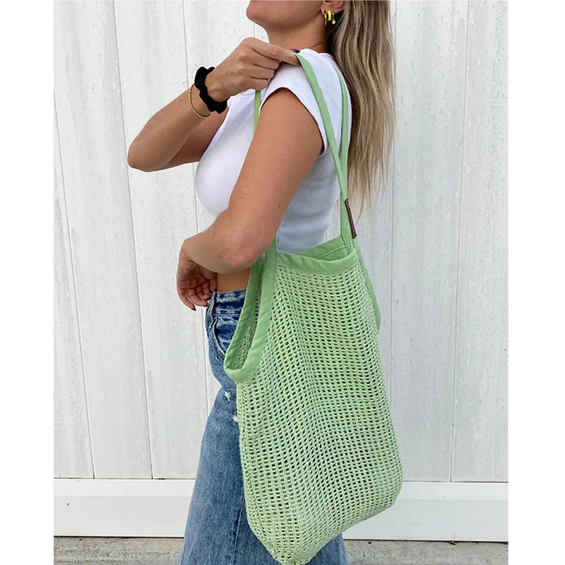 Sand Cloud Net Market Bag – Sage
