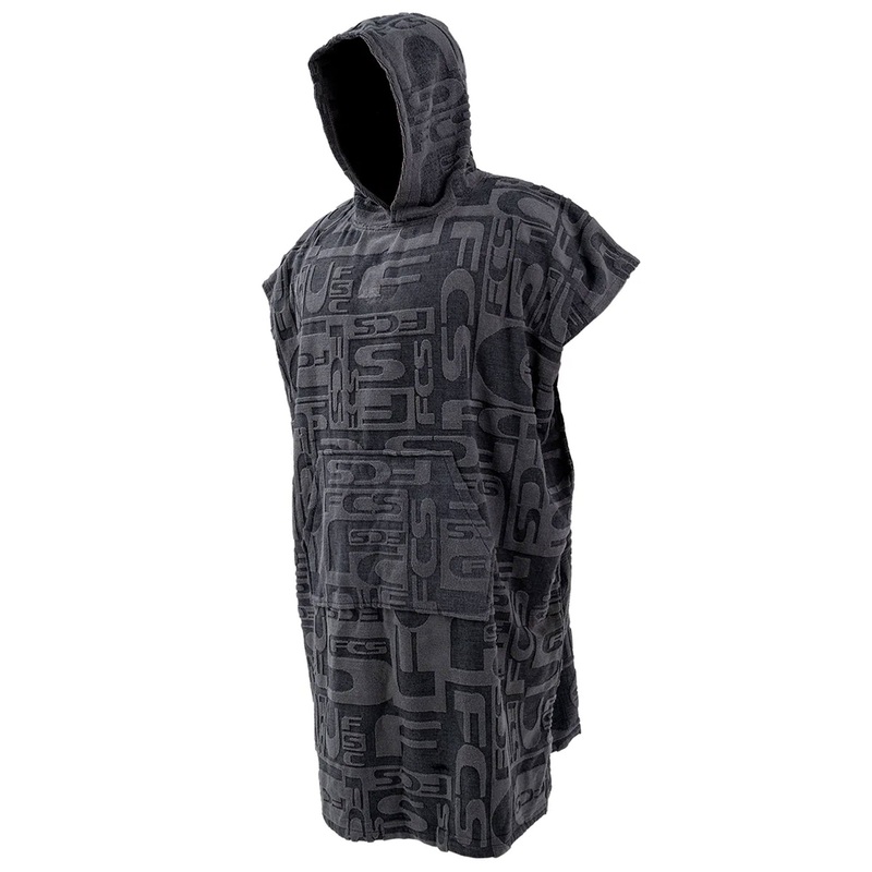 FCS Changing Surf Poncho – Jacquard Charcoal