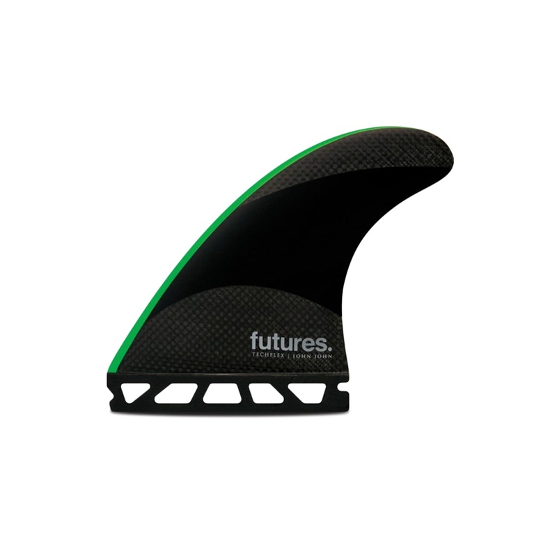 Futures JJF Techflex Tri Surfboard Fins – Medium/Green