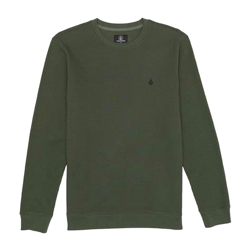 Volcom Gridstone Crew Men’s L/S Shirt – Squadron Green
