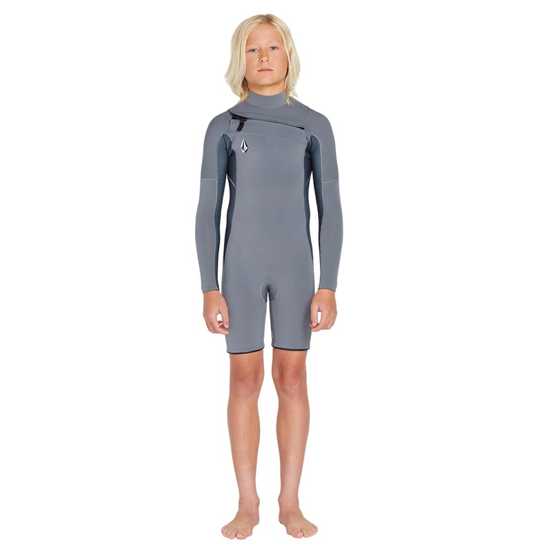 Volcom Modulator 2mm Chest-Zip Youth Boy’s L/S Springsuit Wetsuit