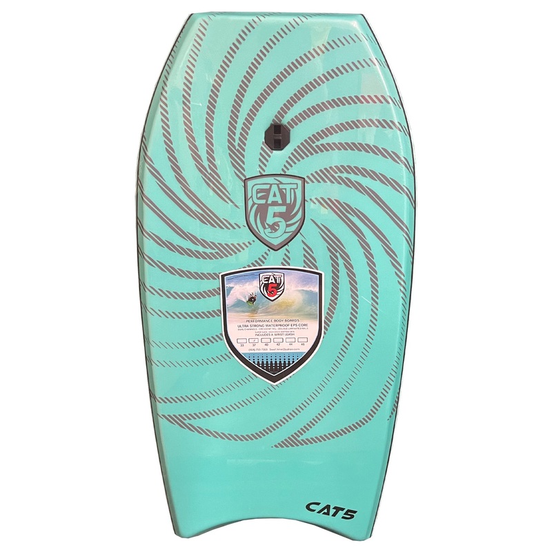 Cat 5 Original 45″ Bodyboard w/ Leash – Teal