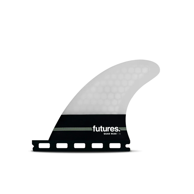 Futures Neutral HC Quad Rear Twin Surfboard Fins – Small/Grey