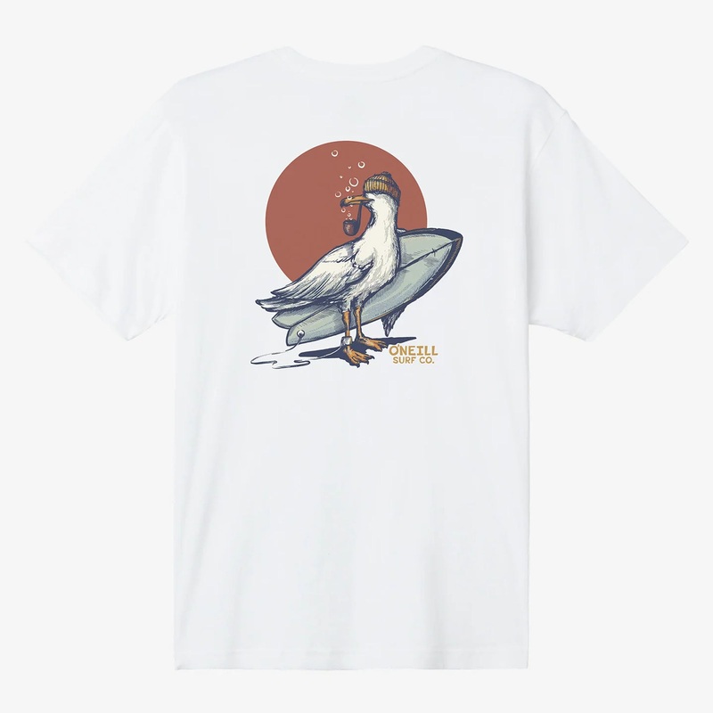O’Neill Steven Seagull Standard Men’s S/S T-Shirt – White