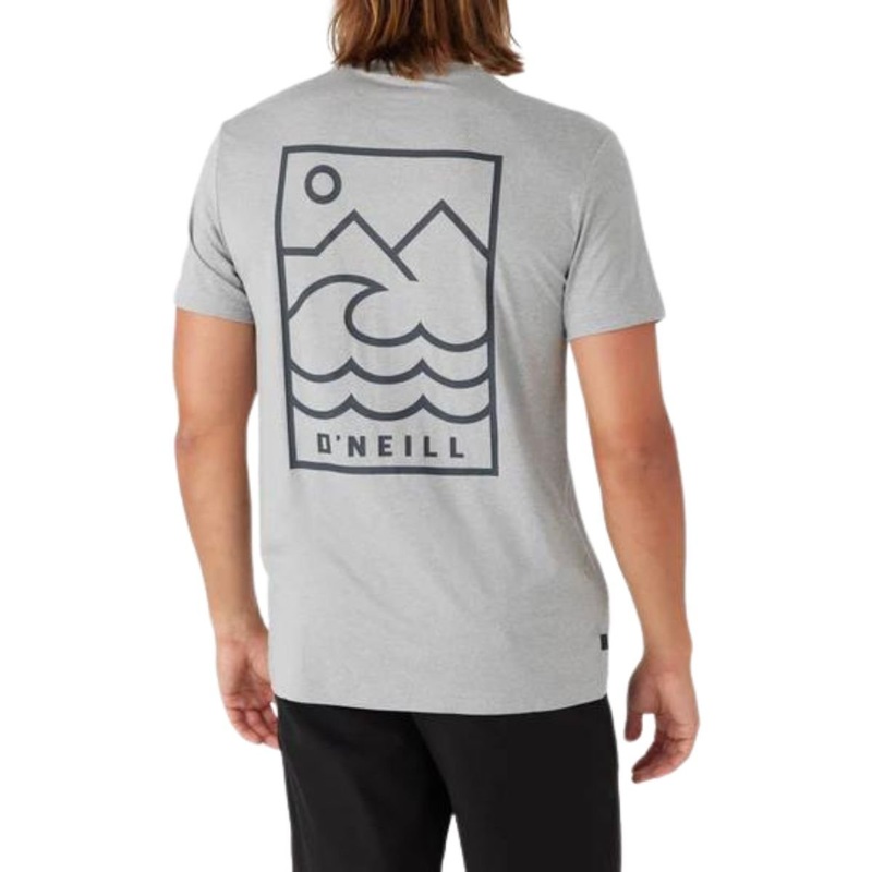 O’Neill TRVLR UPF Staple Tee in Heather Grey
