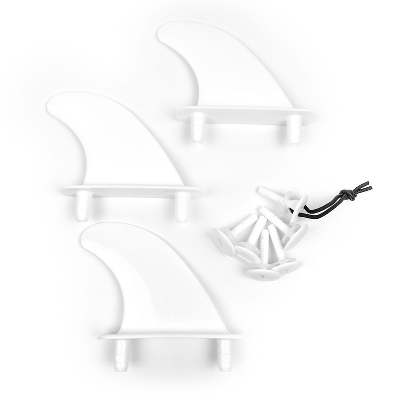 Storm Blade Standard Bolt Through Soft Surfboard Fins – 4.5″/White