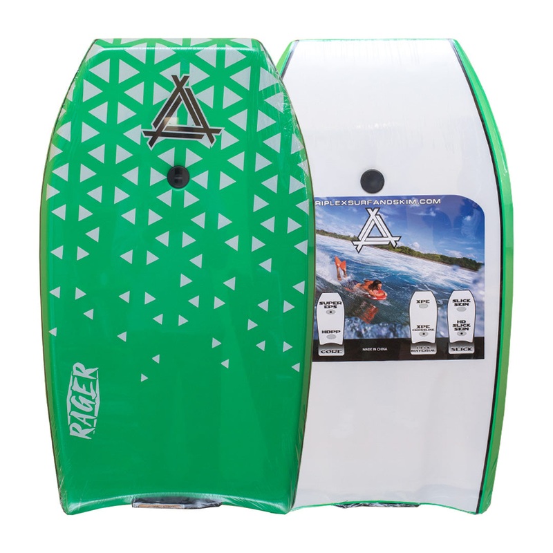 Triple X Rager 39″ Bodyboard w/ Leash – Green