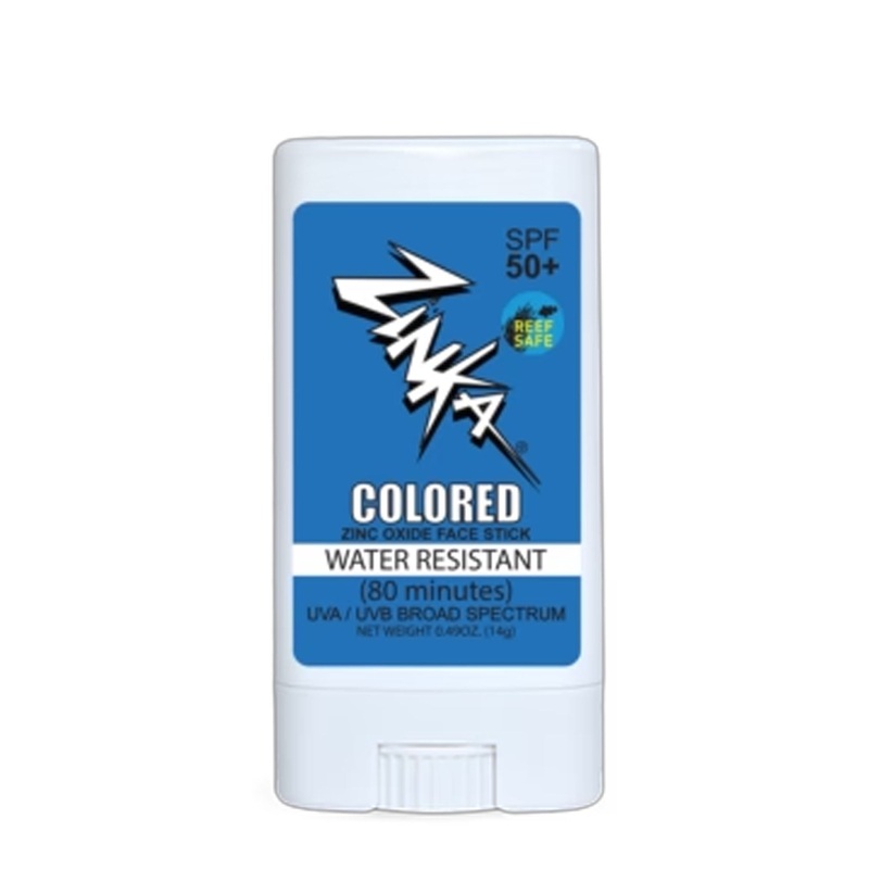 Zinka Colored Zinc Oxide SPF 50 Face Stick Sunscreen – Blue