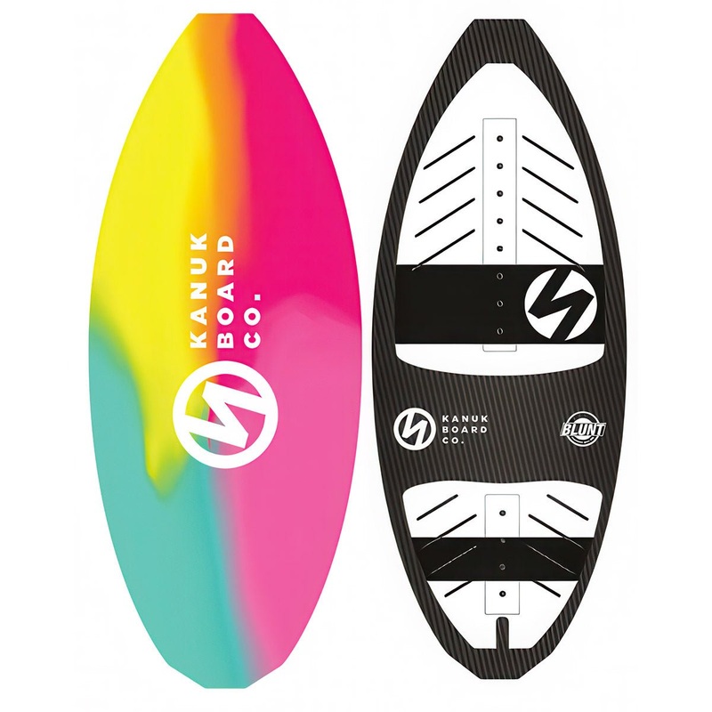 Kanuk Blunt Carbon Pro Skim Wakesurf Board in Pink Splash