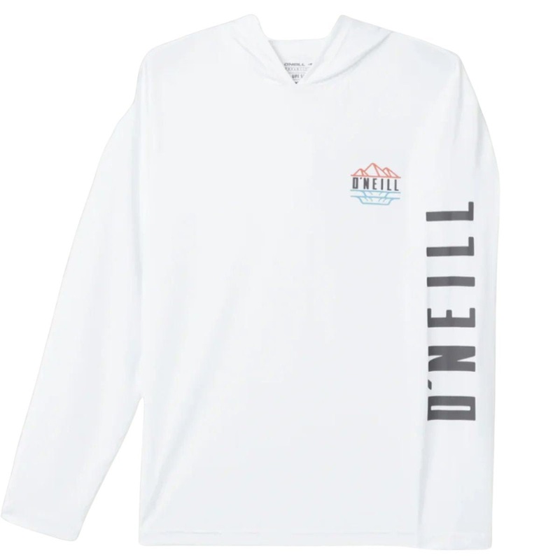 O’Neill TRVLR UPF Hooded Long Sleeve in White