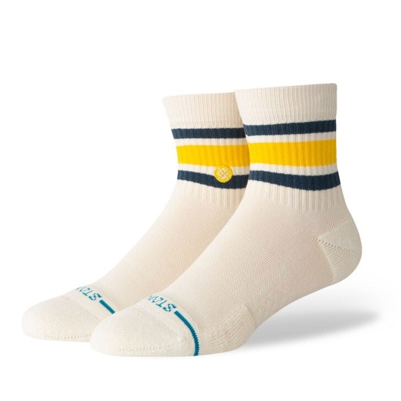 Stance Boyd QTR Socks in Cream