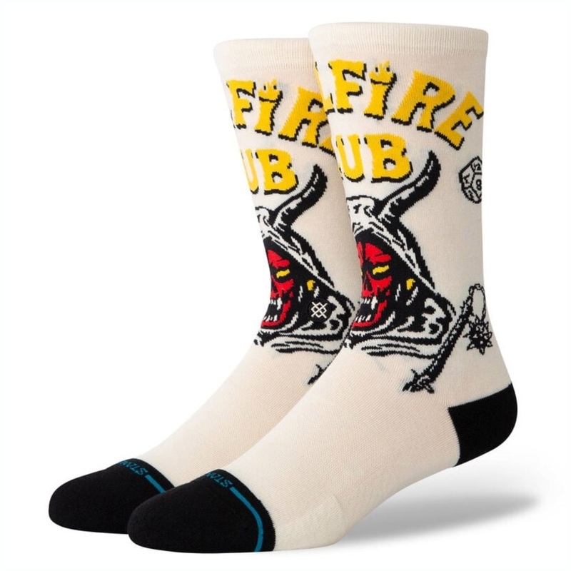 Stance Hellfire Socks in Vintage White