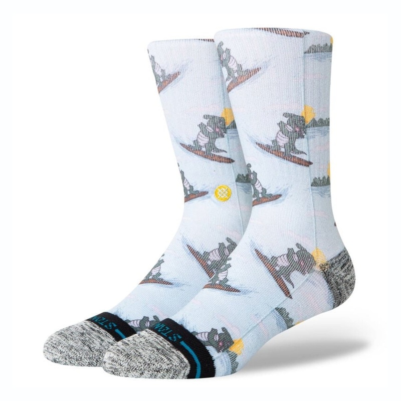 Stance Later Gator Crew Socks in Light Blue