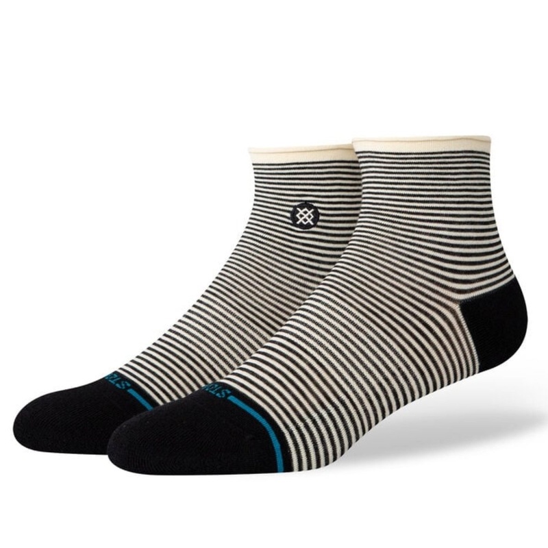 Stance Skelter Quarter Socks in Black
