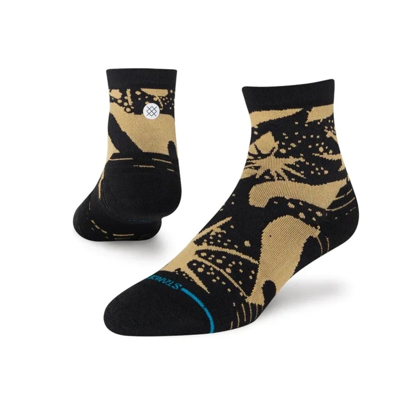 Stance Sun Dust Quarter Socks in Black/Brown