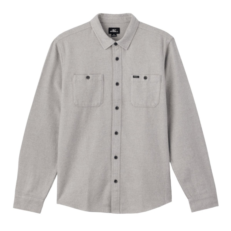 O’Neill Breakwater Solid Flannel in Light Grey