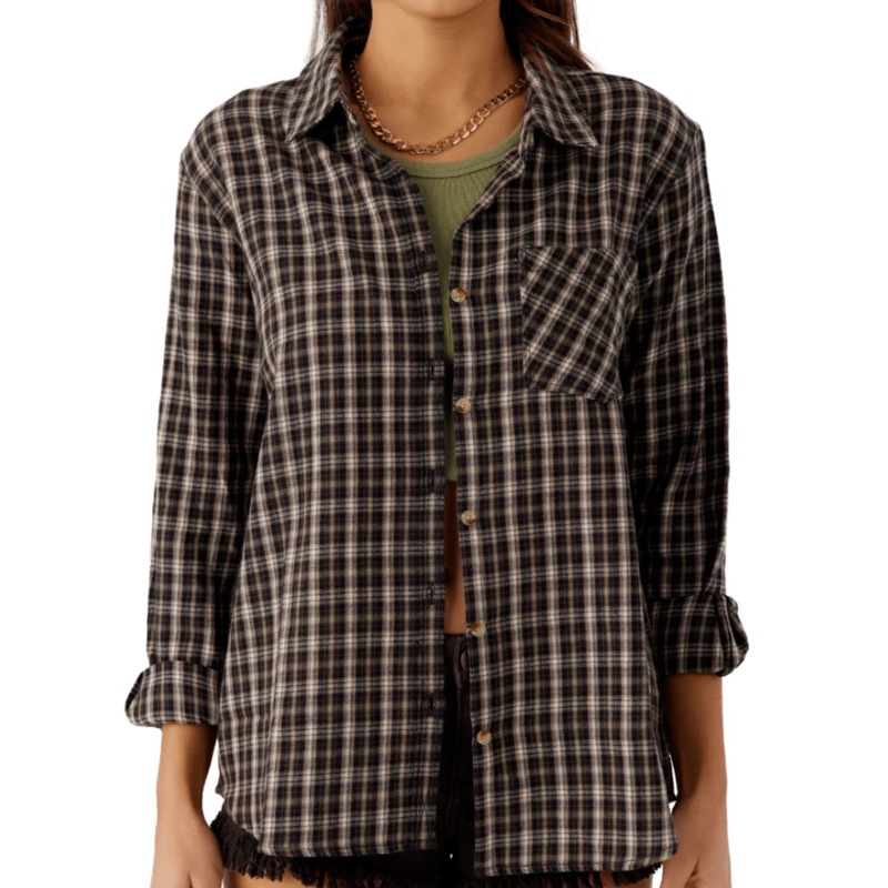 O’Neill Logan Flannel in Chocolate