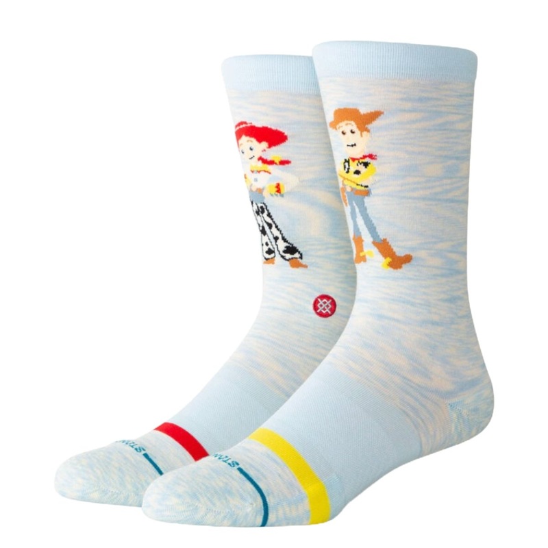 Stance Best Friends Crew Socks in Light Blue