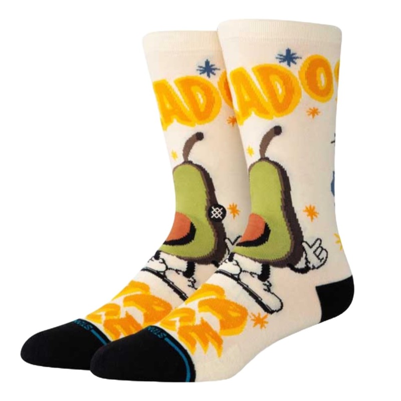 Stance Food Stand Crew Socks in Canvas