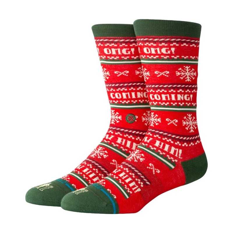 Stance I Know Him Crew Socks in Red