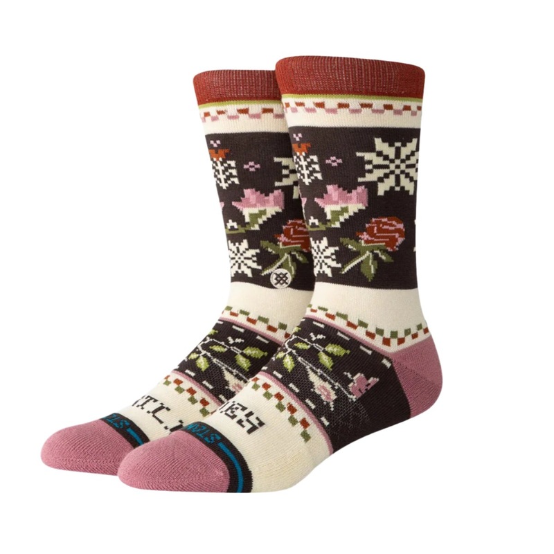 Stance Mistling Toes Crew Socks in Dusty Rose