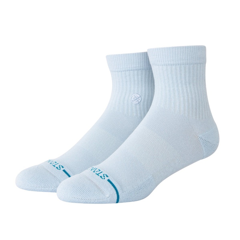 Stance Icon Quarter Socks in Ice Blue
